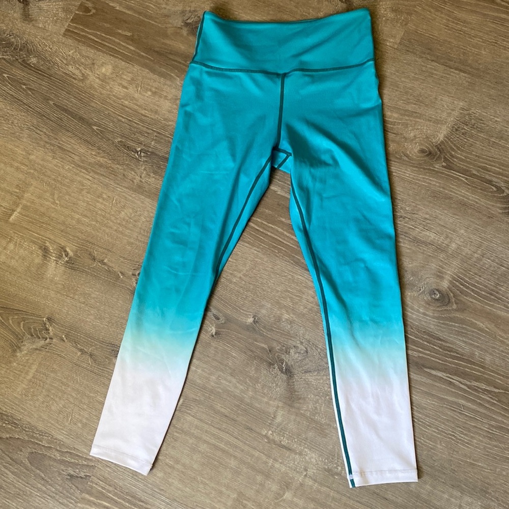 ZYIA Active ombré metallic leggings